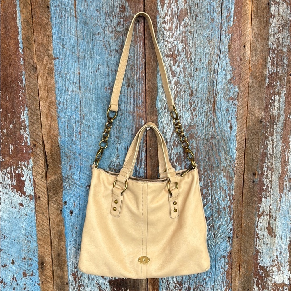 Fossil Cori Leather Assorted Chain Satchel